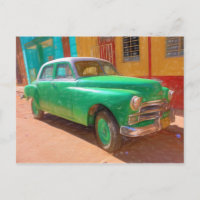 Voiture classique américaine en La Havane, Cuba ca