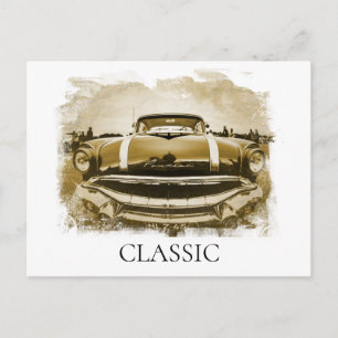 Carte Postale *~* Voiture Classique Ancienne Antiquité Vieille R