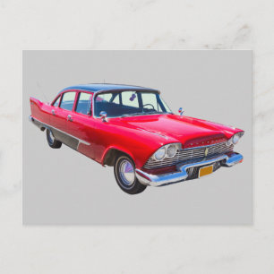 Carte Postale Voiture classique Plymouth Savoy 1958