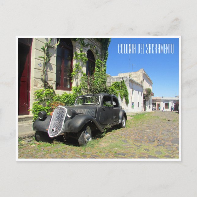 Carte Postale voiture colonia (Devant)