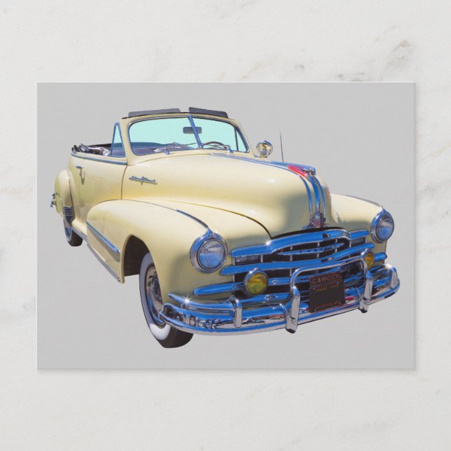 Carte Postale Voiture convertible Pontiac Silver Streak 1948 (Devant)