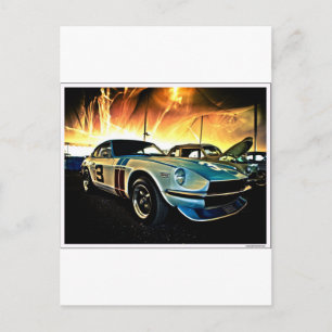 Carte Postale Voiture Datsun Z Race