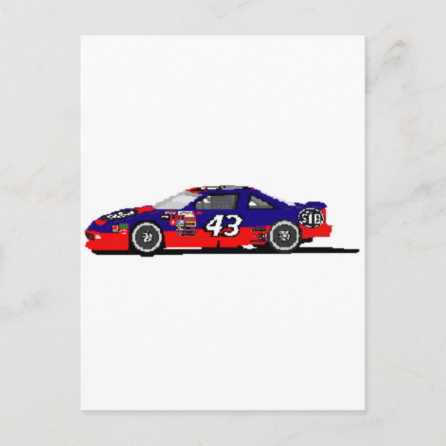 Carte Postale Voiture de course (Devant)