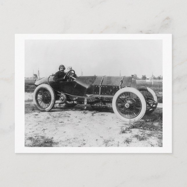 Carte Postale Voiture de course précoce, 1913 (Devant)