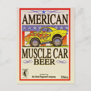 Carte Postale voiture de muscle américain