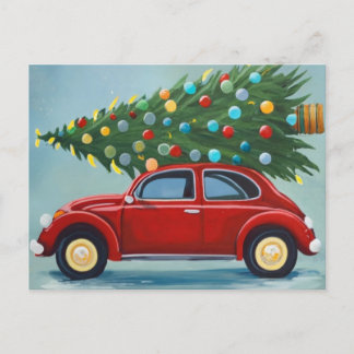 Carte Postale Voiture de Noël