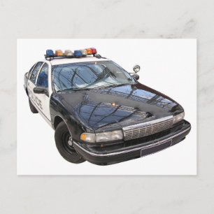 Carte Postale Voiture de police