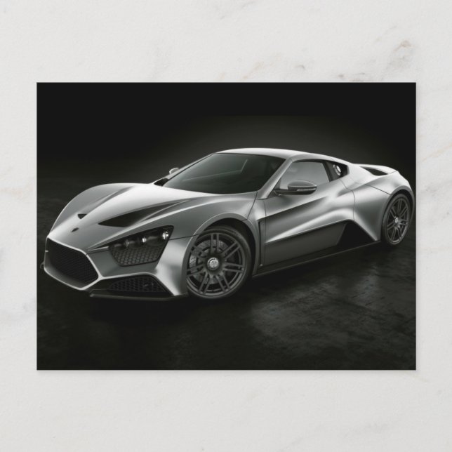 Carte Postale Voiture de sport (Devant)