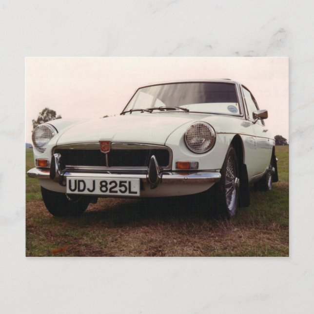 Carte Postale Voiture de sport MGBGT (Devant)