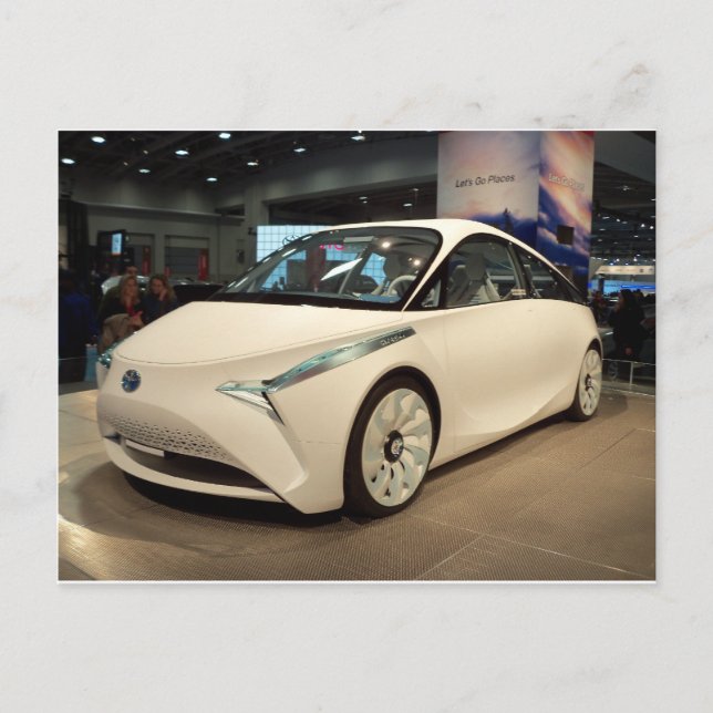 Carte Postale Voiture futuriste (Devant)