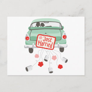 Carte Postale Voiture mariage