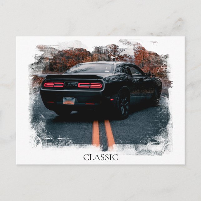 Carte Postale *~* Voiture Musclée Classique Antique Ancienne Voi (Devant)