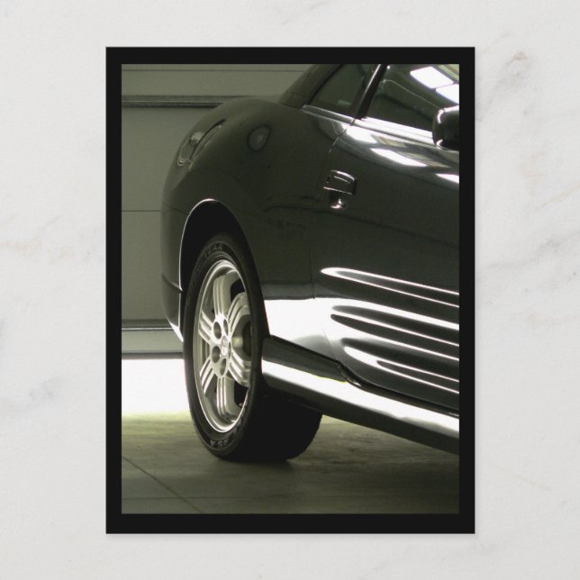 Carte Postale Voiture noire (Devant)
