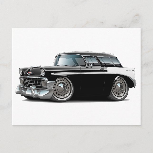 Carte Postale Voiture Nomad noir-blanc 1956 (Devant)