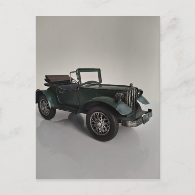 Carte Postale voiture rétro convertible à l'ancienne (Devant)
