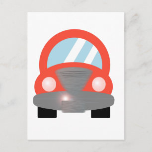 Carte Postale Voiture rouge
