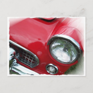 Carte Postale Voiture rouge