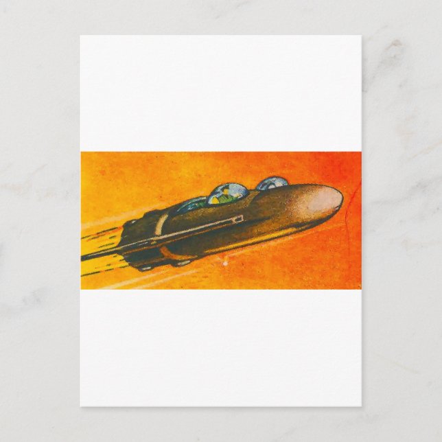 Carte Postale Voiture spatiale (Devant)