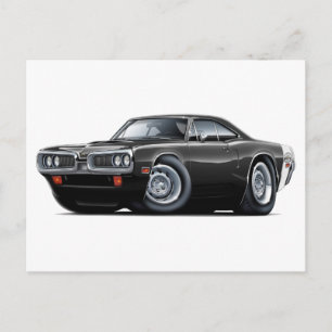 Carte Postale Voiture Super Bee Black-White 1970