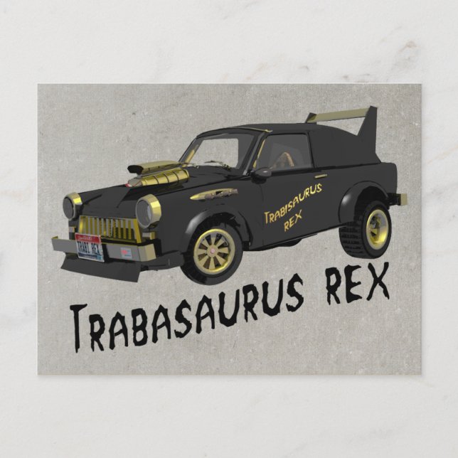 Carte Postale Voiture Trabant Est Allemande Personnalisée (Devant)