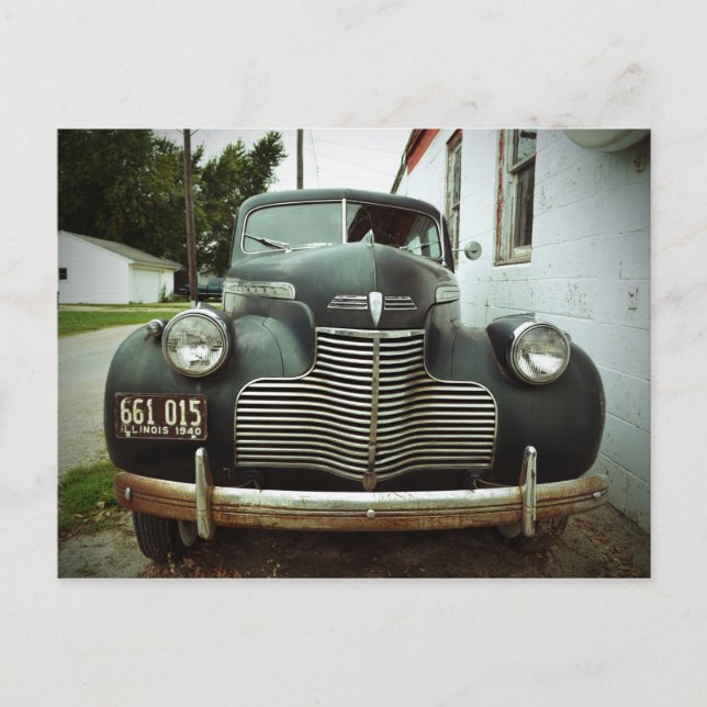 Carte Postale Voiture Vintage sur la Route 66 (Devant)