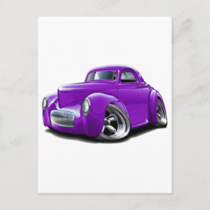 Carte Postale Voiture Willys Purple 1941