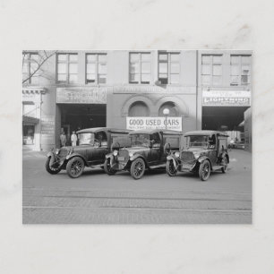 Carte Postale Voitures D'Occasion Bon À Vendre