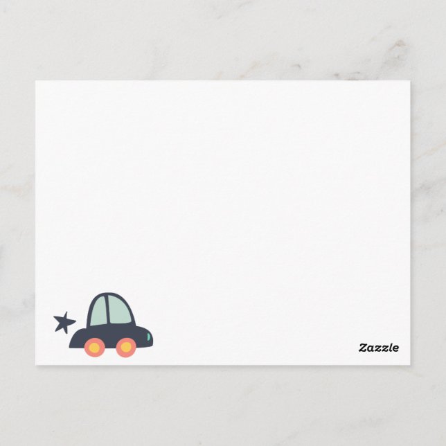 Carte Postale Voitures et autres voitures (Dos)