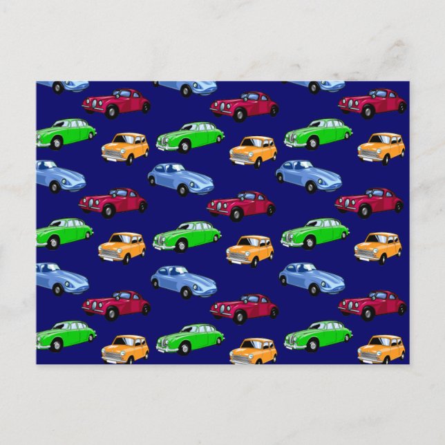 Carte Postale Voitures personnalisables (Devant)