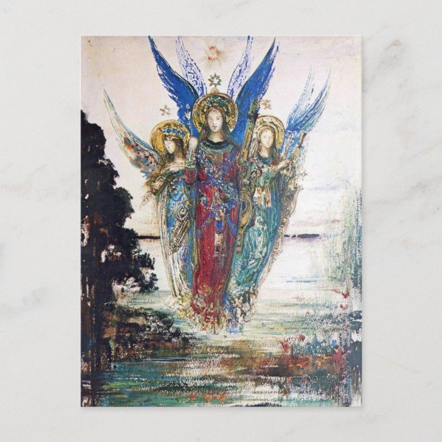 Carte Postale Voix du soir par Gustave Moreau (Devant)