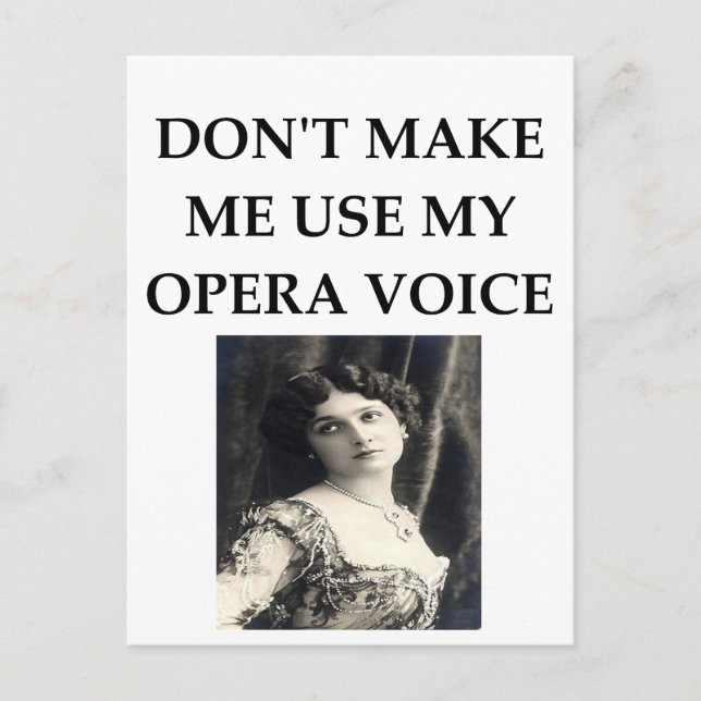 Carte Postale voix opéra (Devant)