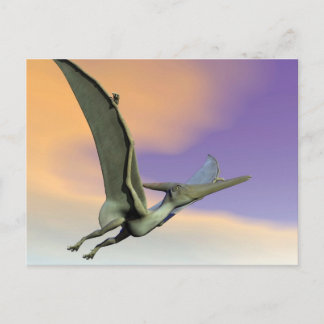 Carte Postale Vol de dinosaure de Pteranodon - 3D rendent