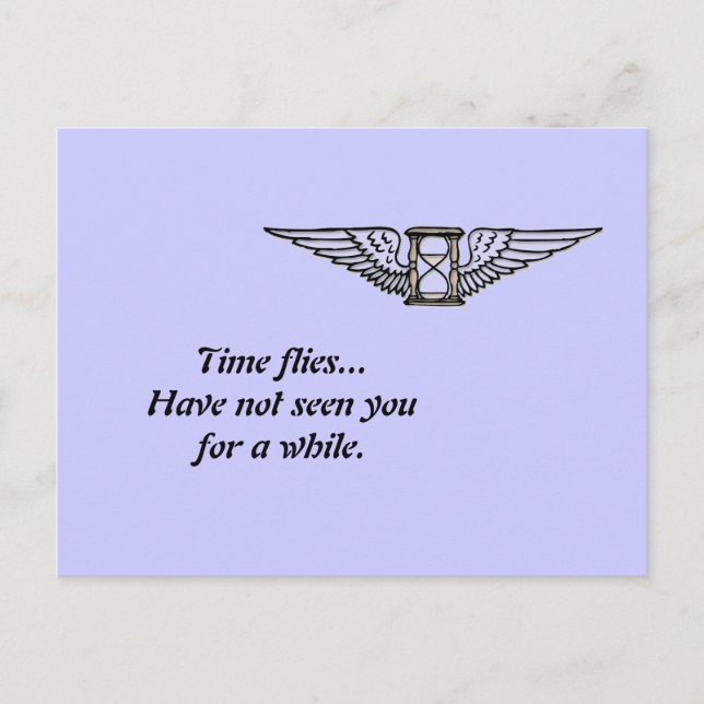 Carte Postale Vol de temps (Devant)