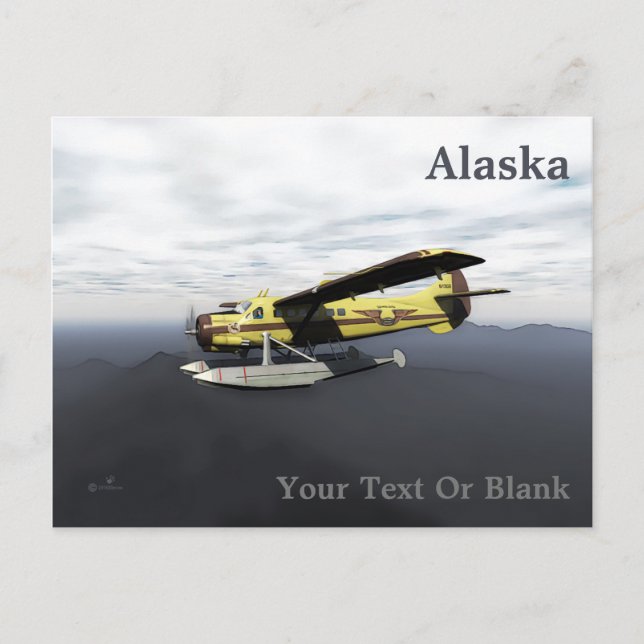 Carte Postale Vol Moose Aviation de Havilland DH3-C Otter (Devant)