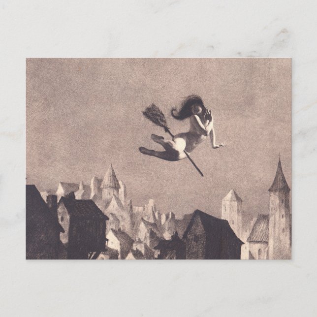 Carte Postale Vol Pour Le Sabbat William Mortensen (Devant)