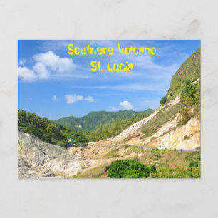 Carte Postale Volcan de la Soufrière à Sainte-Lucie
