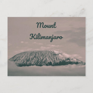 Carte Postale Volcan de neige du Kilimandjaro en Tanzanie Afriqu