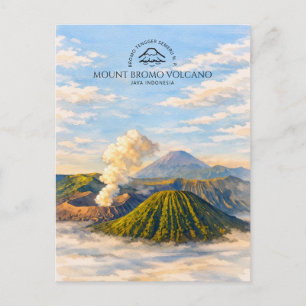 Carte Postale Volcan du mont Bromo, Parc national de Bromo Tengg