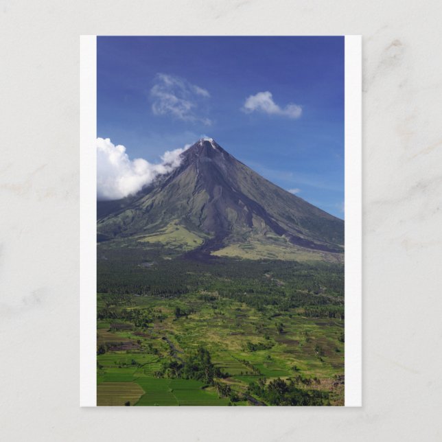 Carte Postale Volcan Mayon à Legaspi, Philippines (Devant)