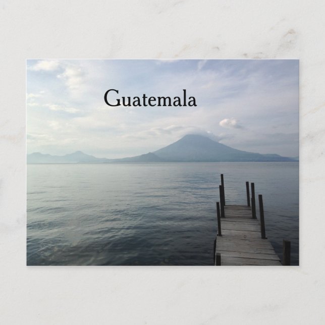 Carte Postale Volcan par le lac Atitlan Guatemala (Devant)