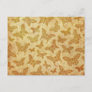 Carte Postale Voler le Motif de papillons Vintages