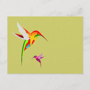 Carte Postale Voler les colibris