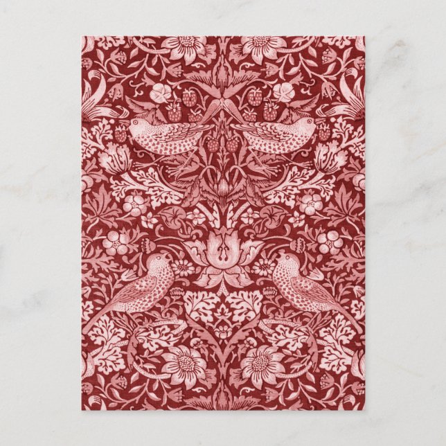 Carte Postale Voleur de fraises Marron, William Morris (Devant)