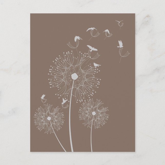 Carte Postale Voleurs de graines de Dandelion (Devant)