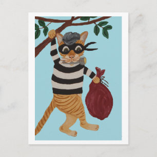 Carte Postale Voleuse de chats