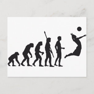 Carte Postale volley-ball évolution