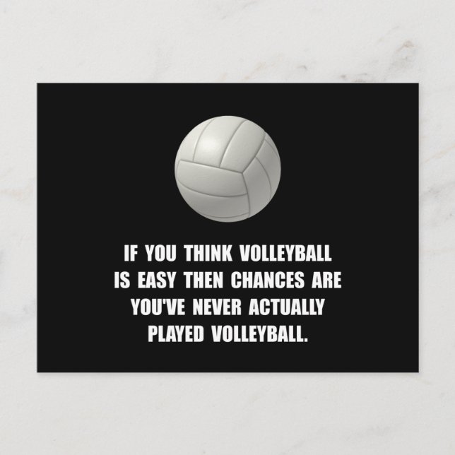 Carte Postale Volley-ball facile (Devant)