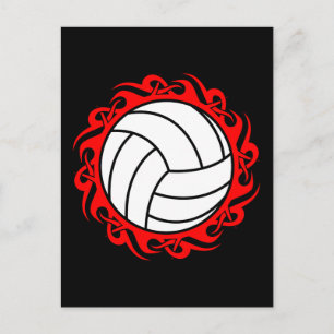 Carte Postale volley-ball tribal