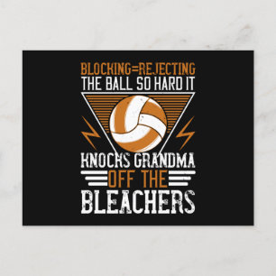 Carte Postale Volleyball - Bloquer La Balle Si Dur