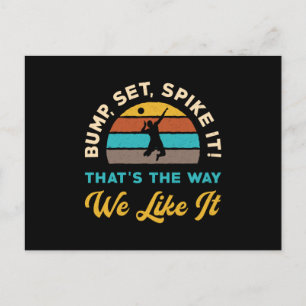 Carte Postale Volleyball ensemble de balle Spike It Volleyball j